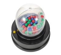 Yardwe Electronic Bingo Machine with Cage, Plastic Black | One-button Activation, Fair Number Selection, Bingo Game Balls Included, for Family Night and Classroom Activities