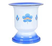 Yardwe Enamel Urine Pot Chamber Pot Practical Retro Spittoon for Home Use Labour-Saving Design Suitable for Elder