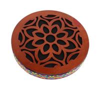 Yardwe Ethnic Hand Drum Ocean Drum for Garden Rain Sound Therapy Portable Relaxing Percussion Instrument