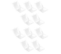 Yardwe Fake Nail Storage Box Easy to Store Organiser with High Transparency Ps Material 10pcs for Nail Art Supplies for Home Use