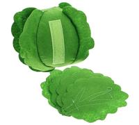 Yardwe Felt Peelable Cabbage Toy for Preschool Boys and Girls Montessori Sensory Vegetable Playset Early Childhood Cognitive Pretend Play Educational Fine Motor Skills Game