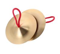 Yardwe Finger Cymbals for Small Copper Percussion Instruments for Early Music Education Durable Mini Cymbals Rhythm Development and Social Skills