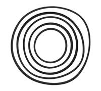 Yardwe Fish Tank Floating Plant Rings 5pcs Set Eva 80-200mm Plant Isolation Circles Fish Feeding Ring Black