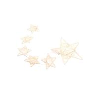 Yardwe Five-Pointed Star Shaped Rattan Pendant Night Light, Hanging Decorative Table Lamp Powered by 3 Aa Batteries, for Bedroom, Coffee Shops and Holiday Decor