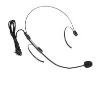 Yardwe Flexible Microphone Headset with Lightweight Abs Material and Two-ear Hanging Design for Outdoor Activities and Live Performances, for Presenters and Actors
