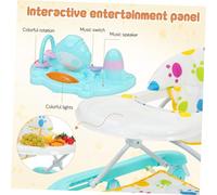 Yardwe Foldable Activity Walker with Musical Center for Space-Saving Push Along Walker for Early Walking Skills Development Interactive Sound and Melody Entertainment for Boys