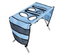 Yardwe Foldable Stainless Steel Dog Grooming Hammock with Support Stand, Wide Bed and Soft Straps, Minimizes Anxiety for Puppies and Small Dogs, for Pet Shops and Apartments