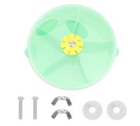 Yardwe Foraging Feeder Ball Random Color Can be Fixed the Bird Cage Acrylic with Multi-grid Puzzle Design, Easy to Install and Disassemble Parrot Suitable for Conure and Mini Macaw