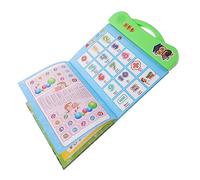 Yardwe French English Learning Sound Book Interactive Preschool Educational for Safe Smooth Edges Portable Bilingual Book for Activities and Kindergarten Learning