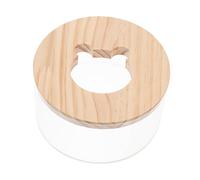 Yardwe Fun Hamster Bathing Tub Small Pet Bath Container Stylish Acrylic Basin Easy Storage