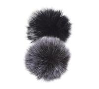 Yardwe Furry Windscreen Covers Plush Fabric Windshield Muff 4pcs Sturdy and Compact Lapel Microphone Wind for Mini Clip-on Lavalier Microphones for Outdoor Recordings and Speeches