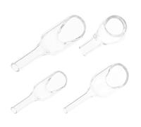Yardwe Glass Weighing Dishes 4pcs Clear Weighing Funnel Miniature Lab Funnel with Easy Sample Transfer for Pharmaceutical Formulation Laboratory Equipment