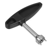Yardwe Golf Shoe Spike Wrench with Long Pegs Ergonomic Plastic Handle for Easy Spike Removal Essential Golf Accessory for Quick Cleat Convenient Tool for Golfers Black
