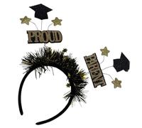 Yardwe Graduation Cap Headband with Felt Cloth Material and Smooth Surface, Comfortable Wearing Experience for Graduation Party and Event Hair Decoration