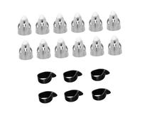 Yardwe Guitar Finger Protectors Metal Guitar Finger Picks Banjo Picks Set Zinc Alloy for Comfortable Play