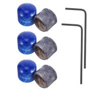 Yardwe Guitar Potentiometer Knobs 2 Sets with 6mm Central Hole 1.5mm Wrench Blue Grey High Sensitivity Tone Volume Control for Electric Guitar Accessories