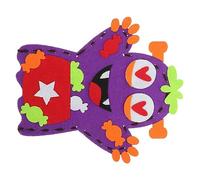 Yardwe Halloween Non Woven Hand Puppet DIY Craft Material for Adorable Storytelling Creative Halloween Hand Doll for Parent Interaction and