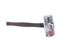 Yardwe Halloween Prank Realistic Bloodied Simulation Hammer for Party Decorations for Costume Parties Carnival Cosplay and Halloween Celebrations