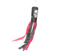 Yardwe Halloween Windsock Halloween Accessory Polyester Wind Sock Wear-resistant Outdoor Decor for Gates and Hanging around Houses Create Frightening Atmosphere