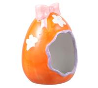 Yardwe Hamster Ceramic Hideout for Small Pets Cozy Nest for Guinea Pigs and Dwarf Hamsters Safe Design Fun Patterns Sleeping Space and Private Retreat