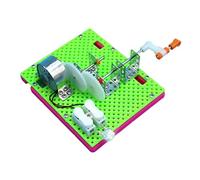 Yardwe Hand Cranking Dynamo Science Experiment Kit for Diy Electric Generator Model Educational Manual Assembly Toy for Early Science Learning and Skill Development
