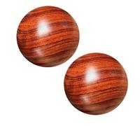 Yardwe Hand Exercise Balls 2Pcs Rosewood 5Cm Acupoint Massage Balls for Finger Training and Stress Relief Suitable for Physiotherapy and Fitness