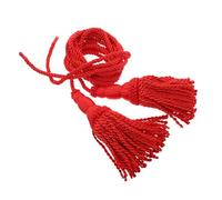 Yardwe Handwoven Braided Honor Cord for Bugle and Horn Red Tassel Instrument Wrist Strap Comfortable Brass Wind Instrument Rope for Bands School Orchestras Live Performances