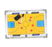Yardwe Hanging Basketball Coaching Board with Aluminum Frame Dry Erase Surface for Strategy Planning and Team Communication Portable Training Equipment for Coaches