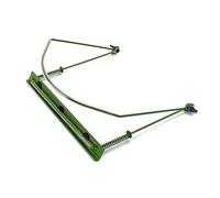 Yardwe Harmonica Holder Neck Rack Adjustable Stainless Steel Harp Stand with Double Wing Nuts Durable Hands Mouth Organ Accessory for Various Brands Lightweight Green Design