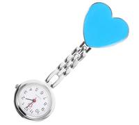 Yardwe Heart Shaped Nurse Watch Waterproof Quartz Pocket Watch with Luminous Dial for Setting Nurses and Doctors Simple Fashion Alloy Design