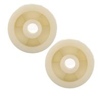Yardwe Heavy Duty Rubber Forklift Wheel with Aperture 1.00x1.00x1.00cm 2pcs Providing Smoother Operation and Enhanced Ramp Stability for Pallet Jack and Manual Forklift for Loading Dock