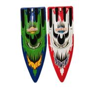 Yardwe High Speed Rc Boat Professional Quadrocopter Water Model Green with Remote Control Propellers Double Design for Pool Lake Fun