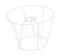 Yardwe Hollow Metal Lampshade Frame Handmade Retro Drum Ring Wire Holder for Table Pendant Floor Lamps Flexible DIY Design for Bedroom Dining Living Room Lighting