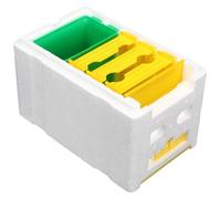 Yardwe Honeybees Rearing Container Plastic and Foam Material, Easy to Carry Pollinating Case for Garden Pollination and Beekeeping Supplies, Allows Natural Beehive Construction