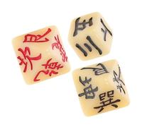 Yardwe I Ching Divination Dice Set 8-Sided Multi-Sided Dices for Fortune Telling for Tarot Readers and Spiritual Practitioners Complete Divination Game Accessories
