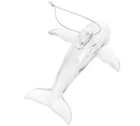 Yardwe Indoor Hanging Dolphin Xmas Pendant Hanging Ornament Small and Compact Acrylic Material Creative Artistic Dolphin-shaped Decoration for Gardens and Shopping Malls in Winter