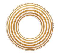 Yardwe Inflatable Pvc Swim Ring for Teens 80# Orange Striped Floating Pool Tube Summer Swimming Accessory Suitable for Youth 80-110 Lbs