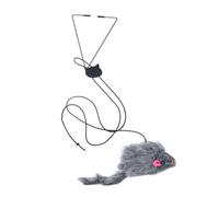 Yardwe Interactive Cat Teaser Hanging Toy Wear-resistant Kitten Accessory for Engaging Play Strengthen Bonds Reduce Biting Behavior Mouse Design