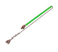 Yardwe Interactive Dog Teaser Flirt Pole for Small Pets Durable Training for Chasing and Exercise Safe Rotating Rod to and Strengthen Bond Green