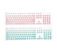 Yardwe keyboard cover skin for km636, Keyboard Skin Cover replacement, 2PCS, Silicone, Dustproof Waterproof, Compatible with Dell Desktop Computer Keyboard KB216D