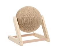 Yardwe Khaki Cat Scratcher Ball-shaped Made of Synthetic Material for Indoor Cats Kitten Scratching for Play and Exercise
