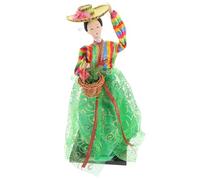 Yardwe Korean Hanbok Doll Figurine Handcrafted Traditional Collectible Decorative Miniature for Home and Restaurant Table Decor for Korean Culture Enthusiasts