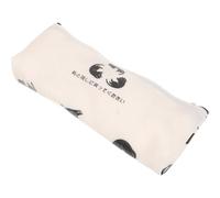 Yardwe Large Capacity Beige Cat Pencil Case Portable Pencil Pouch with PVC Jelly Glue Material for Organizing Study Supplies, Simple and Generous Style for School Use Color Color