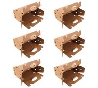 Yardwe Live Animal Shipping Box 6Pcs with Impact-Resistant Cardboard and Handle Ventilated Carrier for Poultry, Small Pets, Reptiles, Pigeons and Canaries 12.2X8X5.1