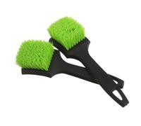 Yardwe Livestock Cleaning Brush and Extended Handle 2pcs Heavy-duty with Dense Firm Bristles Plastic Crevice Scrub Brush with Right Angle Edges for Horse Buckets and Troughs for Ranch