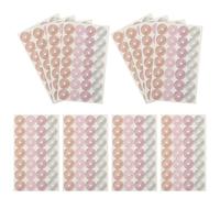 Yardwe Loose-Leaf Paper Reinforcement Labels 16 Sheets Hole Punch Stickers Binder Ring Protection for Library and Home Use