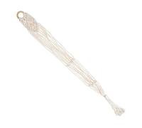 Yardwe Macrame Wall Hanger for Ukulele Handwoven Guitar Holder Decorative Wall Instrument Storage Mesh Design for Home Decor and Music Lovers