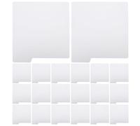 Yardwe Magazine White Rooms Organization and Storage Themed Box Index Book Compatibility Tabs Adjustable Write-on Slot, 20pcs Plastic Comic Dividers