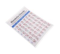 Yardwe Mandolin Chord Chart and Fretboard Notes on Coated Paper Lightweight Convenient Training Poster for Mandolin Beginners and Songwriters