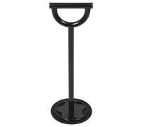 Yardwe Manual Trash Compactor Waste Recycling Tool with Ergonomic Handle, Carbon Steel Sturdy Black Manual Compactor Supporting Sustainable Living for Kitchen and Outdoor Bin Use